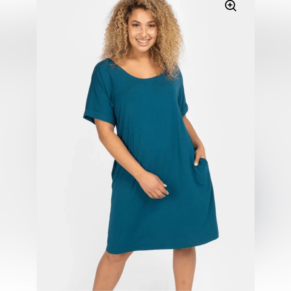 ENCIRCLED 🇨🇦 NWOT Teal Everyday T-Shirt Dress XL